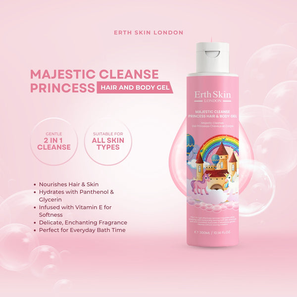 MAJESTIC CLEANSE PRINCESS HAIR & BODY GEL