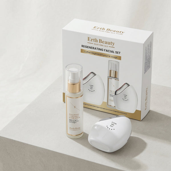 REGENERATING FACIAL SET (ADVANCED LED YOUTH GLOW EMS SCULPTOR + HA SERUM 60ML)