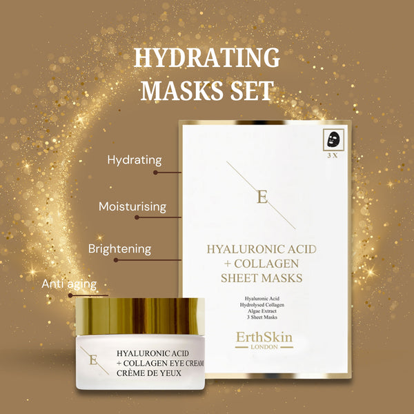 "Hyaluronic Acid & Collagen Mask - 3 sheets + Hyaluronic Acid + Collagen Pro Age Eye Cream 30ml