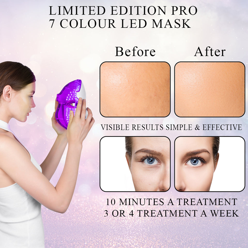 Limited Edition Pro 7 Colour LED Face & Neck Mask – ErthSkin London