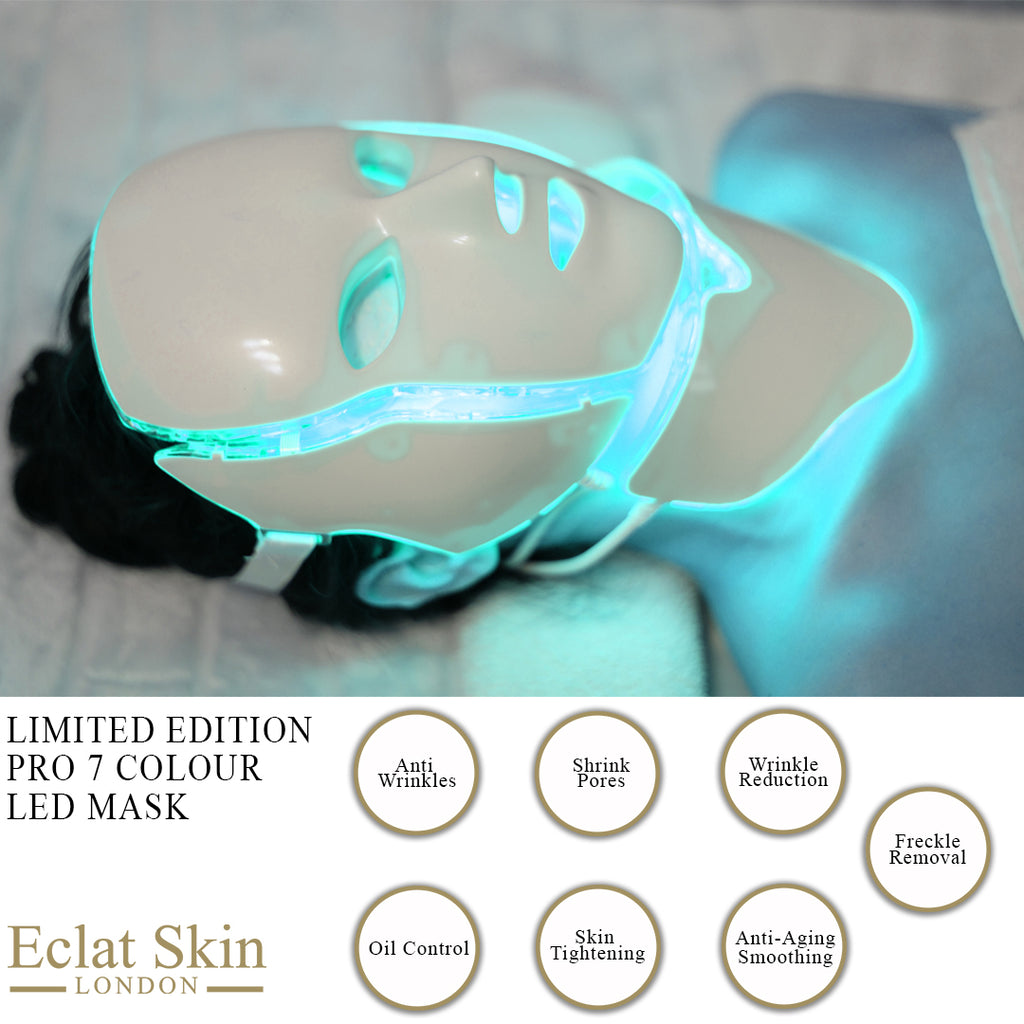 Limited Edition Pro 7 Colour Led Face And Neck Mask Erthskin London