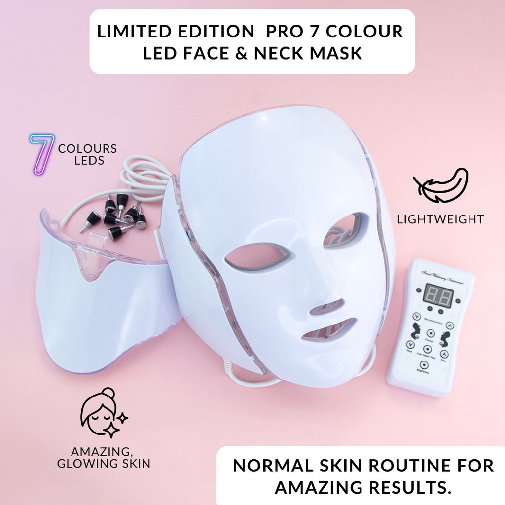 Limited Edition Pro 7 Colour Led Face And Neck Mask Erthskin London