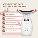 AGE -DEFYING FACE AND NECK MASSAGER - white