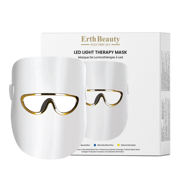 LED LIGHT THERAPY MASK 3-  Colour Modes  - white