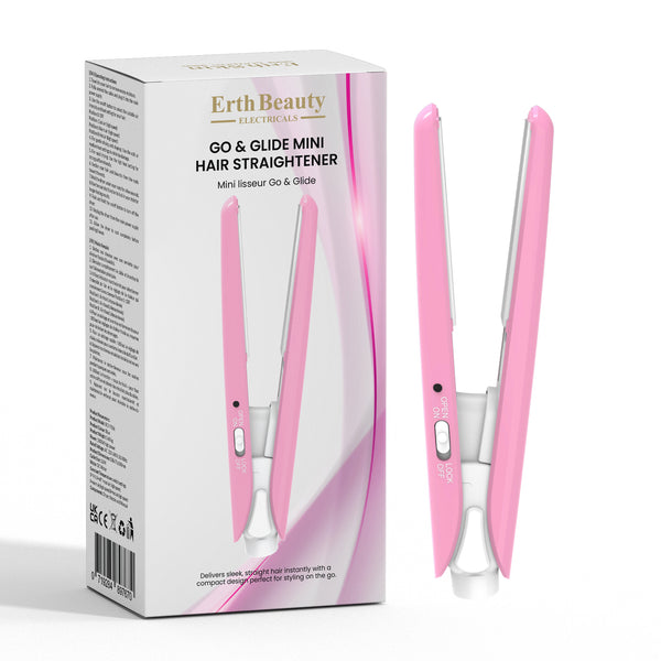 GO & GLIDE MINI HAIR STRAIGHTENER PINK