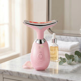 AGE -DEFYING FACE AND NECK MASSAGER PINK
