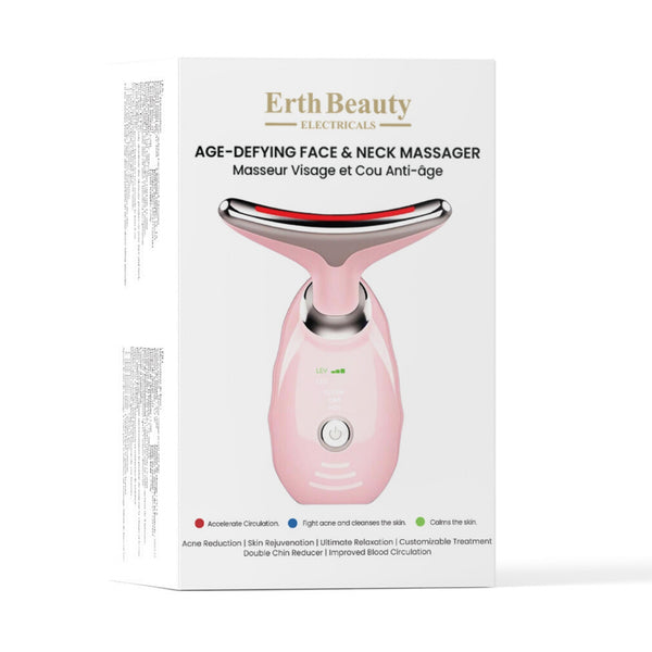 AGE -DEFYING FACE AND NECK MASSAGER PINK
