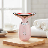 AGE -DEFYING FACE AND NECK MASSAGER PINK