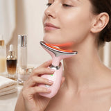 AGE -DEFYING FACE AND NECK MASSAGER PINK