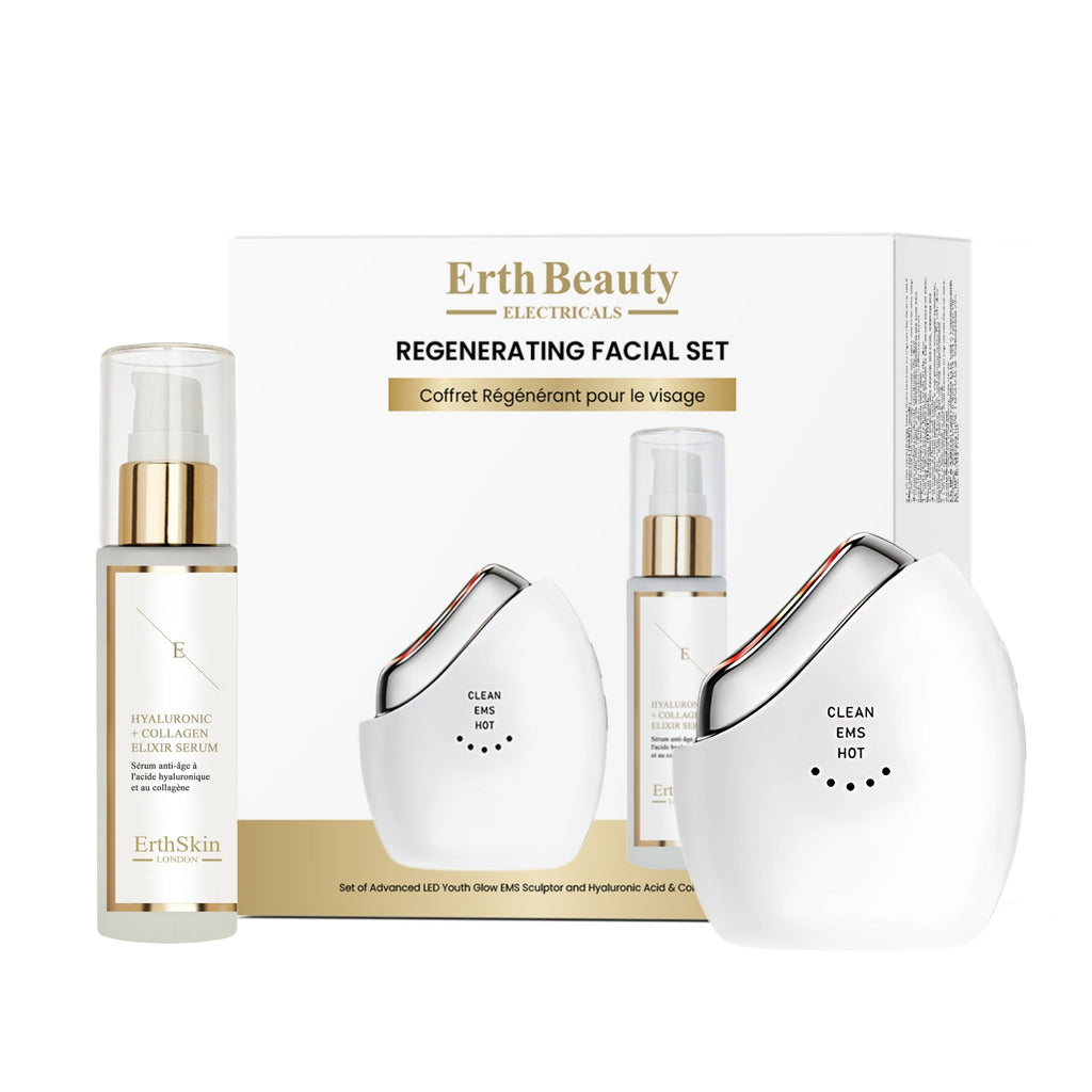 REGENERATING FACIAL SET (ADVANCED LED YOUTH GLOW EMS SCULPTOR + HA SERUM 60ML)