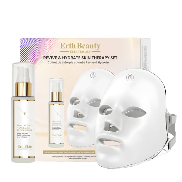 "REVIVE & HYDRATE SKIN THERAPY SET (SKIN RETREAT & RENEW LIGHT THERAPY FACE MASK + HA  SERUM 60ML)"