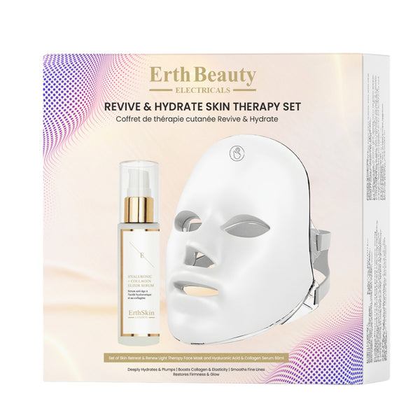 "REVIVE & HYDRATE SKIN THERAPY SET (SKIN RETREAT & RENEW LIGHT THERAPY FACE MASK + HA  SERUM 60ML)"