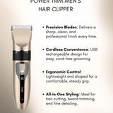 Power Trim Men’s Hair Clipper