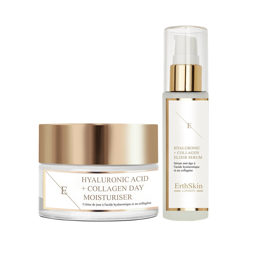 Hyaluronic acid & Collagen Day Cream 50ml + Hyaluronic acid & Collagen Serum - 60ml