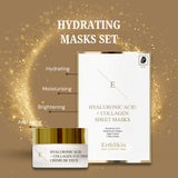 "Hyaluronic Acid & Collagen Mask - 3 sheets + Hyaluronic Acid + Collagen Pro Age Eye Cream  30ml