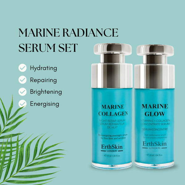 MARINE COLLAGEN NIGHT REPAIR SERUM 30ML + MARINE GLOW VITAMIN C + COLLAGEN CONCENTRATE SERUM 30ML