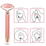 Rose Quartz Electrical Massage Youth Facial Roller