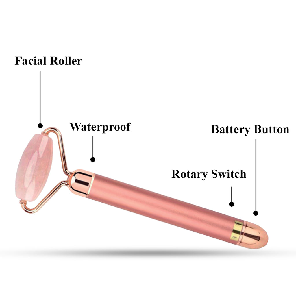 Rose Quartz Electrical Massage Youth Facial Roller ErthSkin London Rose Quartz Electrical Massage Youth Facial Roller ErthSkin London
