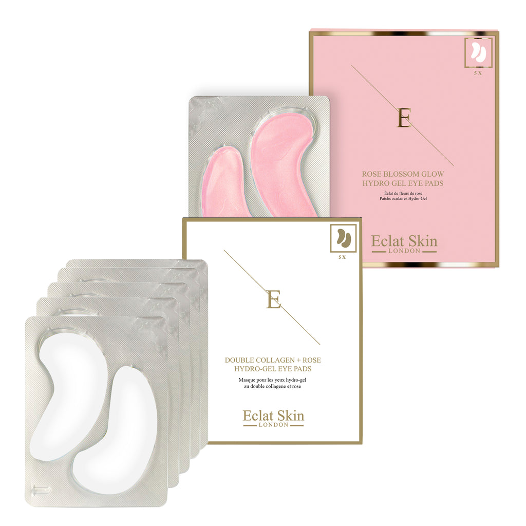 Double Collagen & Rose and Rose Blossom Glow Hydro Gel Eye Pads Kit